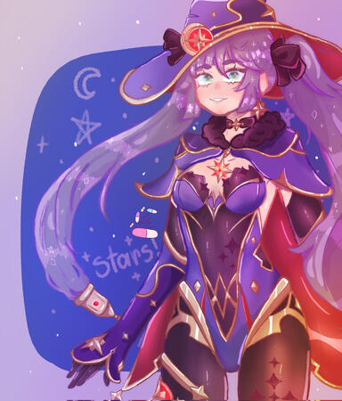 Mona Fanart - Genshin Impact